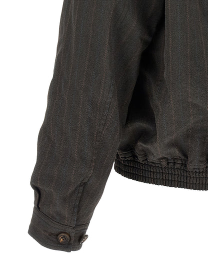 Comme Des Garçons Brown Polyester Bomber