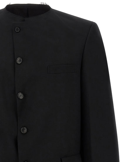 Comme Des Garçons Black Wool Blazer