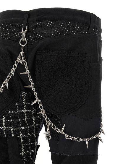 Junya Watanabe Black Cotton Straight-Leg Jeans