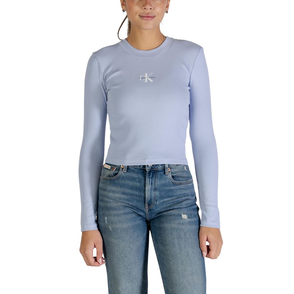 Calvin Klein Jeans Blue Cotton Long Sleeve T-Shirt