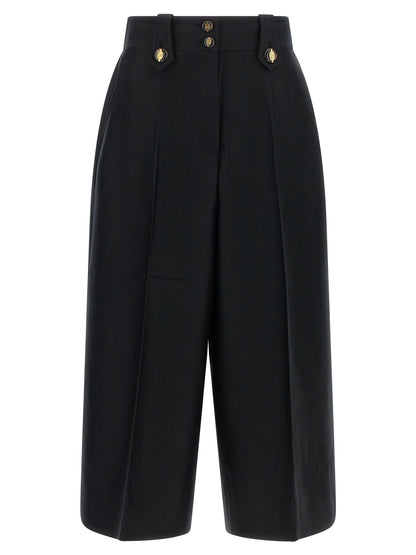Zimmermann Black Wool Cropped Pants