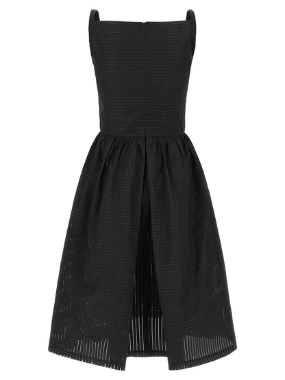 Vivienne Westwood Black Polyester Midi Dress