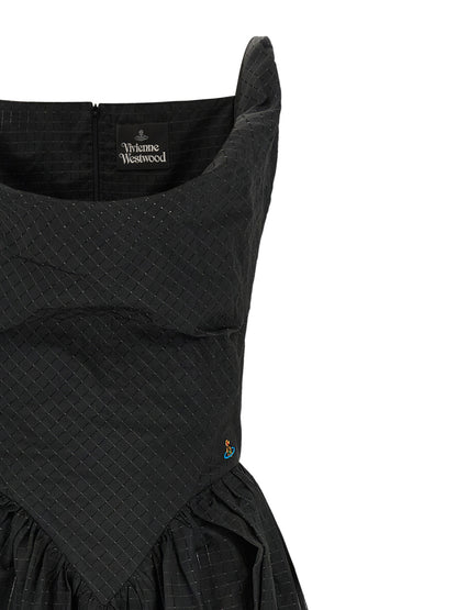 Vivienne Westwood Black Polyester Midi Dress