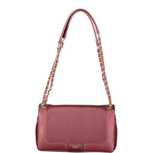 Shoulder Handbag by Twinset for women in polyurethane red & signature features a contemporary silhouette, showcasing a secure , ample built-in-compartments & internal-pockets, and contemporary shoulder-strap & handle for a sophisticated look.