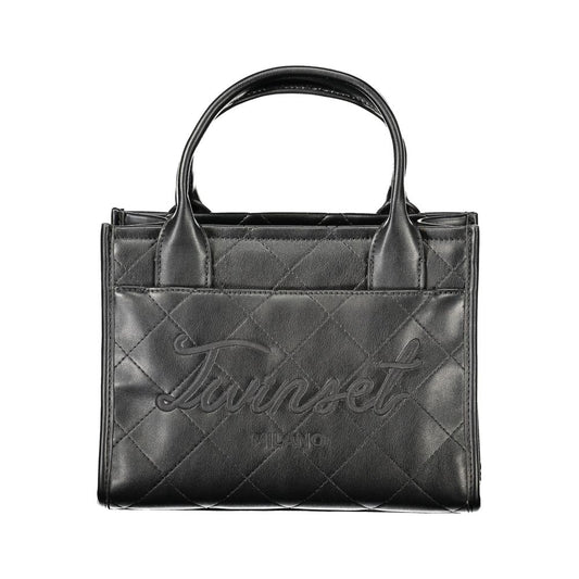 Tote Handbag by Twinset for women in polyurethane black presents a ornamental silhouette, showcasing a secure snap & zipper, ample internal-pockets, and versatile shoulder-strap, adjustable-strap & handle for a ornamental finish.