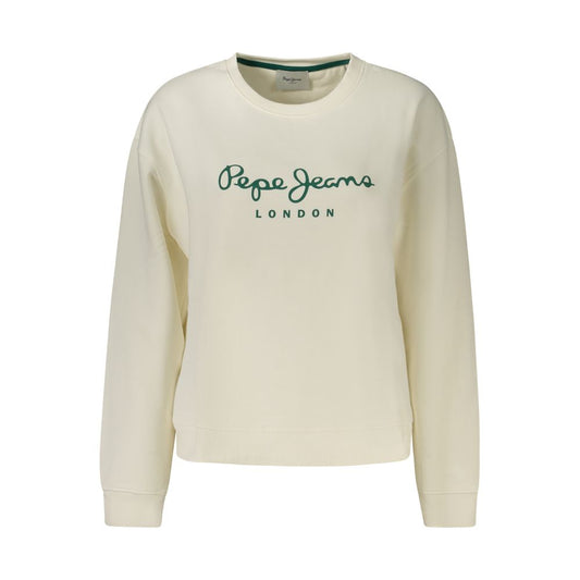 Sweatshirt by Pepe Jeans for women in cotton polyester white & print features a unrivaled silhouette with a refined crew neckline and unrivaled detailing for a sophisticated look.