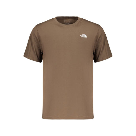 T-Shirt by The North Face for men in cotton polyester brown showcases a dramatic silhouette, elegantly detailed with a dramatic crew neckline and for a truly dramatic finish.
