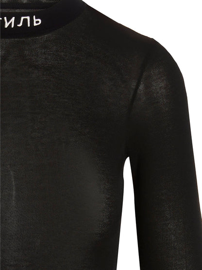 Heron Preston Black Polyester Short Dress