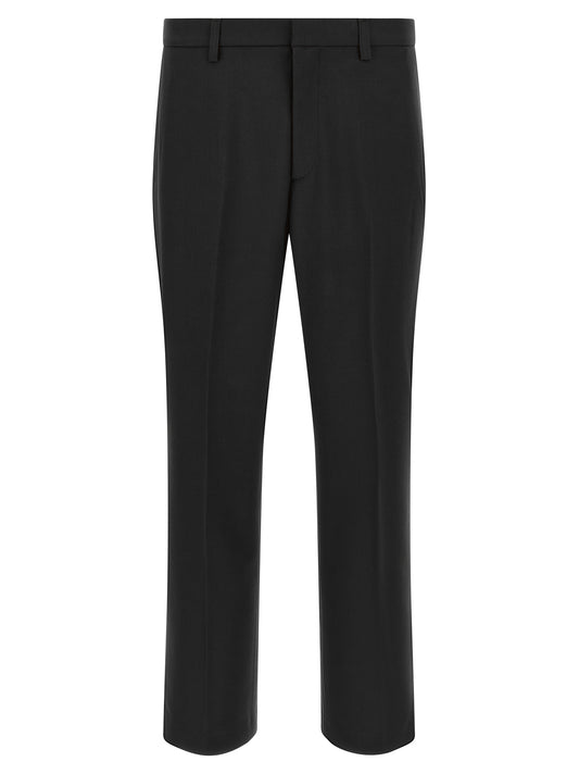 Chinos Pants by Department 5 for men in wool & polyester black & signature features a modern silhouette, showcasing a modern with a long and for a refined finish.