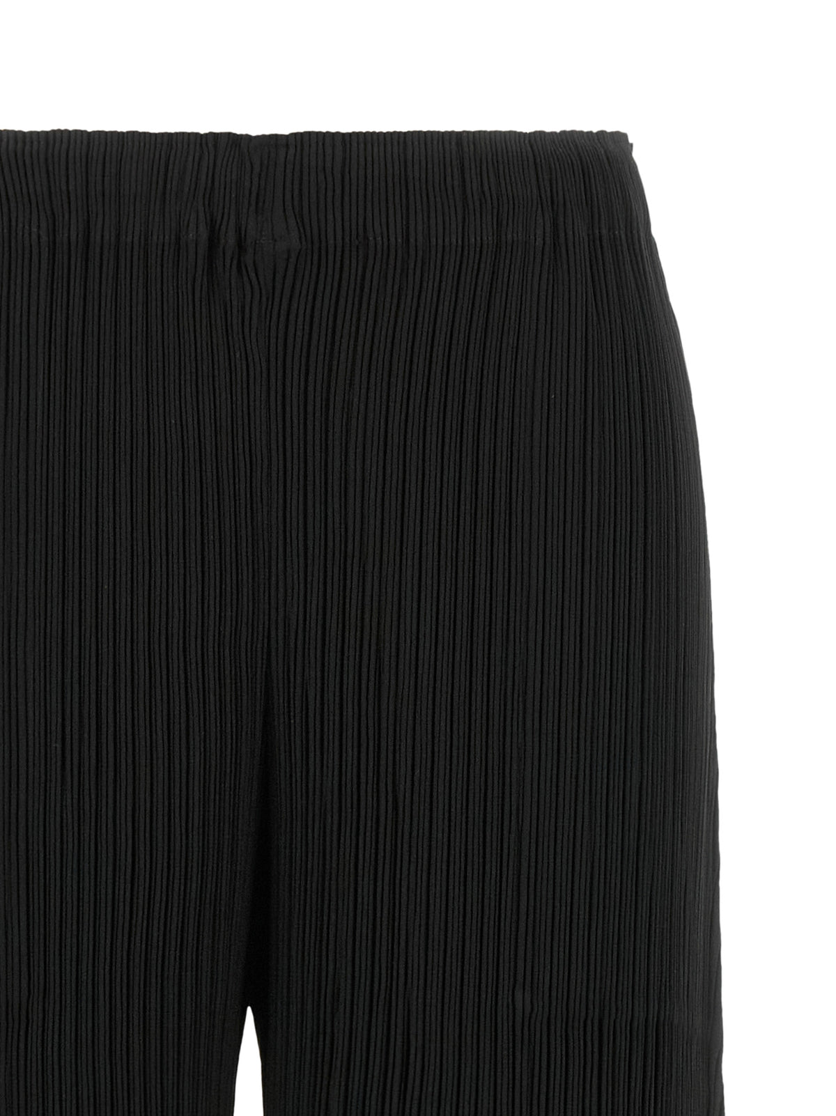 Issey Miyake Black Polyester Casual Pants