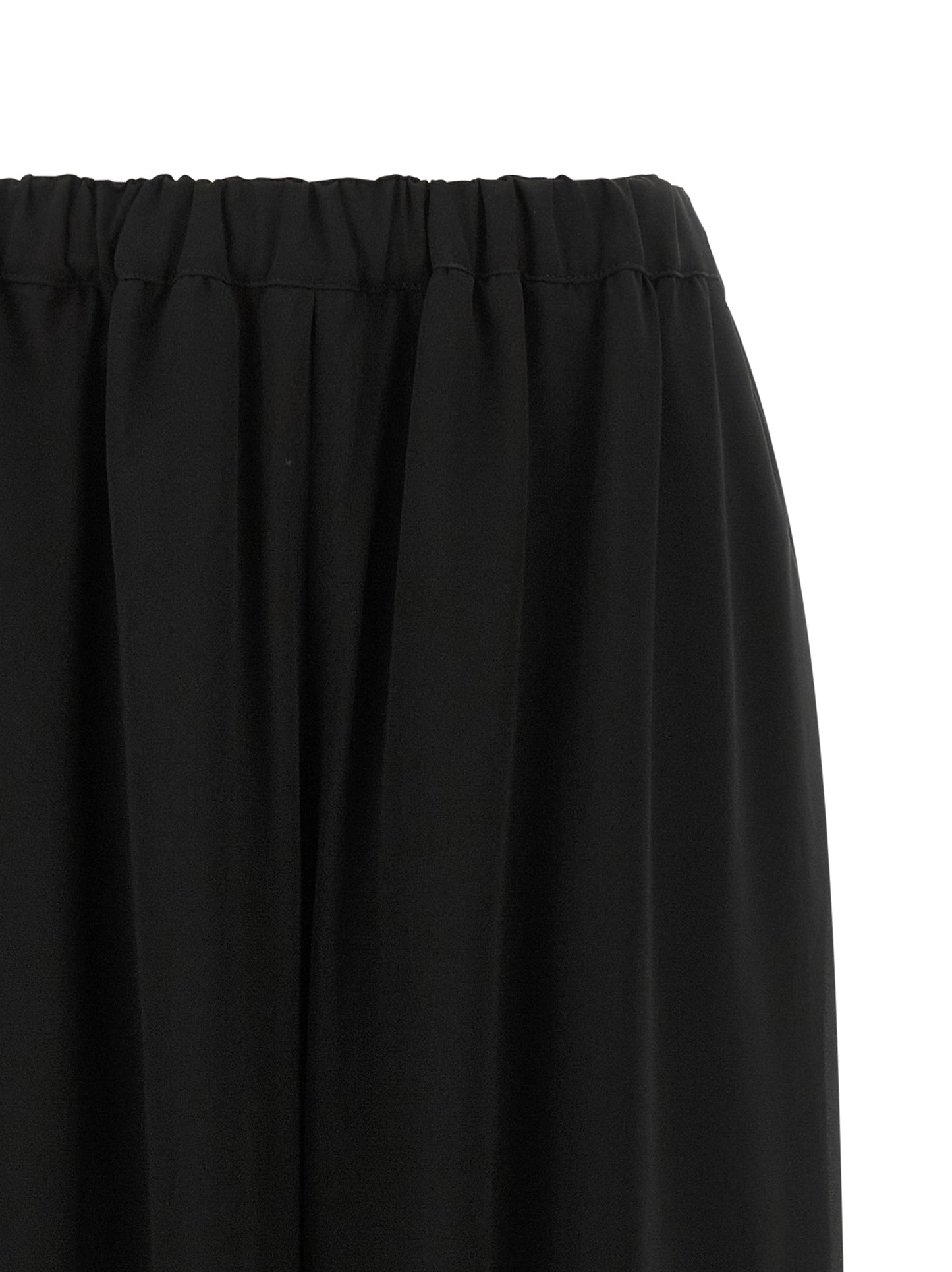Comme Des Garçons Black Wool Casual Pants