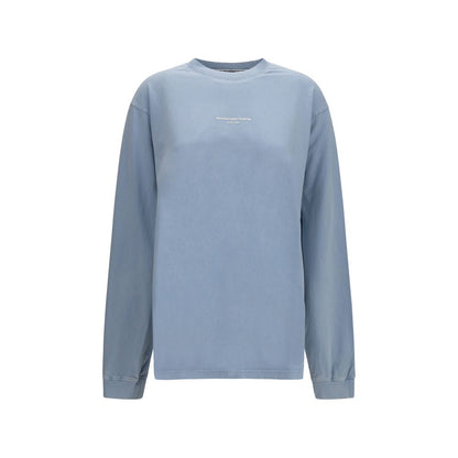 Alexander Wang Blue Cotton Long Sleeve T-Shirt
