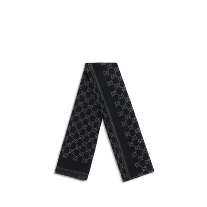 Gucci Black Wool Oves Aries Scarf