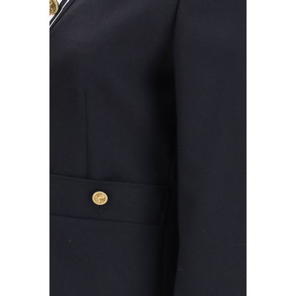 Thom Browne Blue Wool Oves Aries Jacket