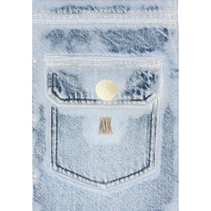 Armani Exchange Blue Kapok Denim Jacket