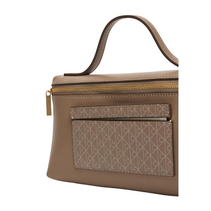 Calvin Klein Beige Polyethylene Clutch Bag