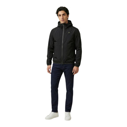 Blauer Black Polyamide Shell Jacket