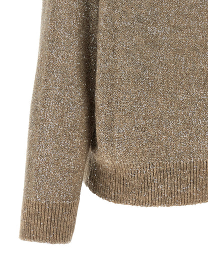 Brunello Cucinelli Beige Polyamide Cardigan