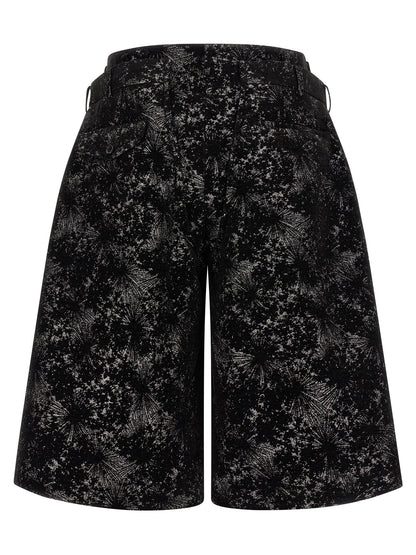 Comme Des Garçons Black Polyester Bermuda Shorts