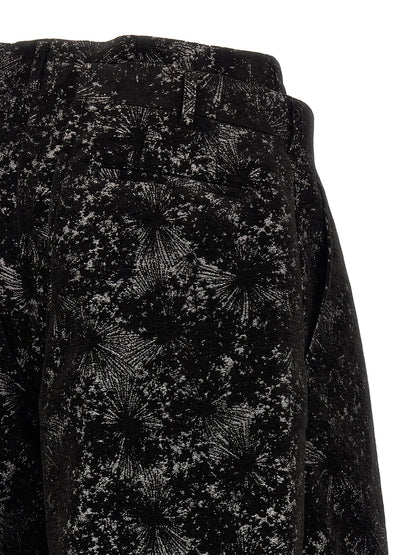 Comme Des Garçons Black Polyester Bermuda Shorts