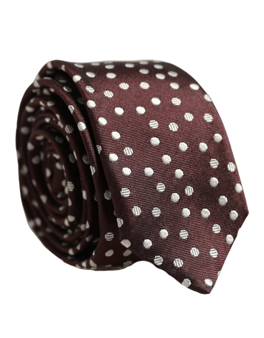 This Necktie by Dolce & Gabbana for men in silk burgundy & white presents a effortless chic silhouette from the Silk Necktie collection, offering a effortless chic finish for a truly effortless chic look.