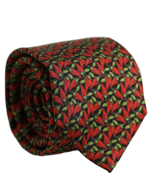 This Necktie by Dolce & Gabbana for men in silk green, multicolor, red & patterned presents a effortless chic silhouette from the Silk Necktie collection, offering a effortless chic finish for a truly effortless chic look.