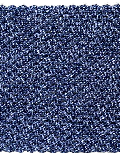 Dolce & Gabbana Men Blue Silk Knitted Skinny Adjustable Tied Necktie Tie