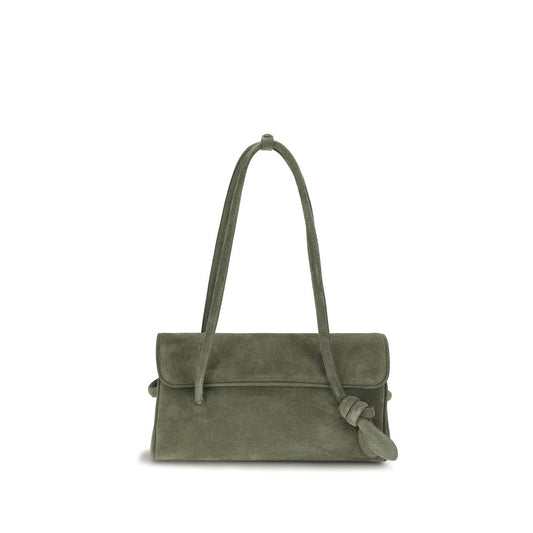Shoulder Flap Bag by Jacquemus for women in bos taurus calf leather & cotton bicolour features a effortless chic silhouette with a secure flap & magnetic, ample , and versatile shoulder-strap & handle for a effortless chic finish.