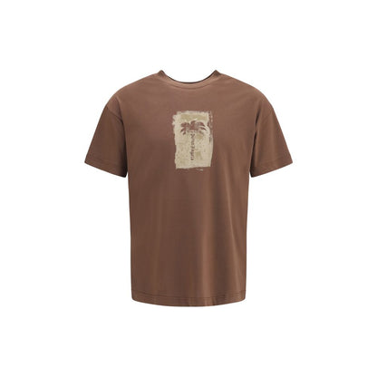 Palm Angels Brown Cotton T-Shirt