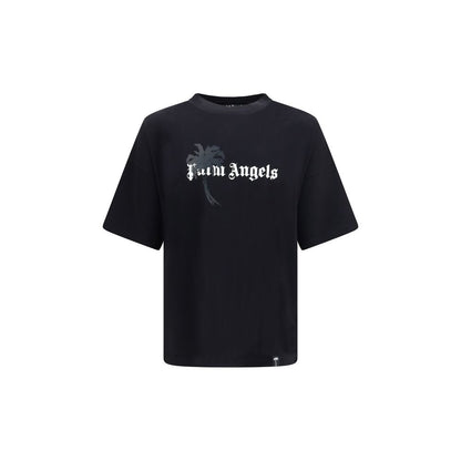 Palm Angels Black Cotton T-Shirt
