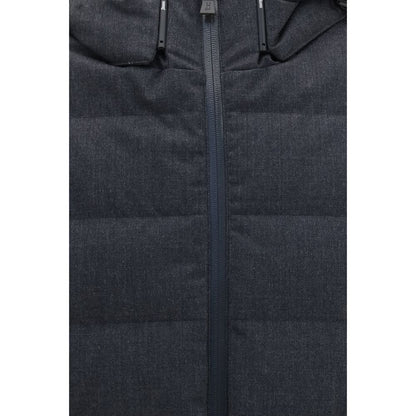 Herno Gray Polyester Full-Length Jacket