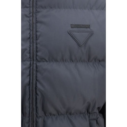 Prada Blue Polyamide Full-Length Jacket