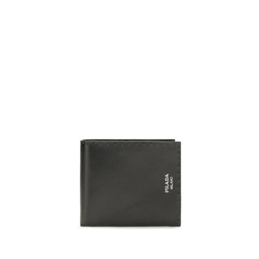 Cardholder Wallet by Prada for men in bos taurus calf leather black presents a refined silhouette, artfully capturing the essence of the Bos Taurus Calf Leather Cardholder Wallet design with sophisticated card-organization compact-design for a refined look.