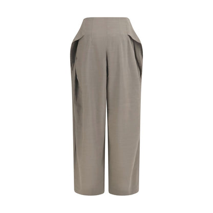 Jacquemus Gray Wool Oves Aries Flared Pants