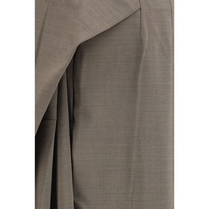 Jacquemus Gray Wool Oves Aries Flared Pants