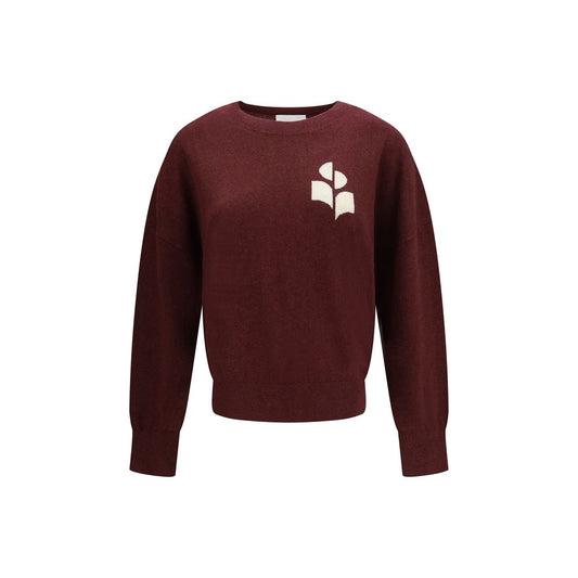 Sweatshirt by Isabel Marant Étoile for women in wool cotton bordeaux & toile features a unrivaled silhouette with a refined crew neckline and unrivaled detailing for a sophisticated look.