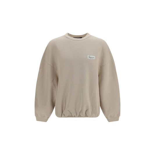 Sweatshirt by Jacquemus for men in cotton beige & signature features an magnificent silhouette, showcasing a sophisticated and long-sleeve detail for a truly magnificent finish.