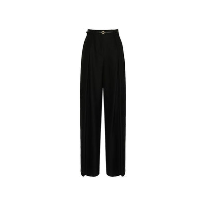 Max Mara Black Elastane Casual Pants