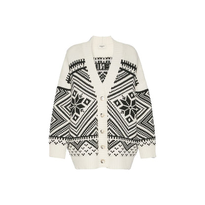 Cardigan by Max Mara for women in virgin wool white features an impeccable silhouette, showcasing a sophisticated and long-sleeve detail for a truly impeccable finish.
