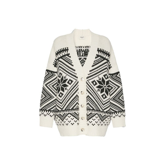 Cardigan by Max Mara for women in virgin wool white features an impeccable silhouette, showcasing a sophisticated and long-sleeve detail for a truly impeccable finish.