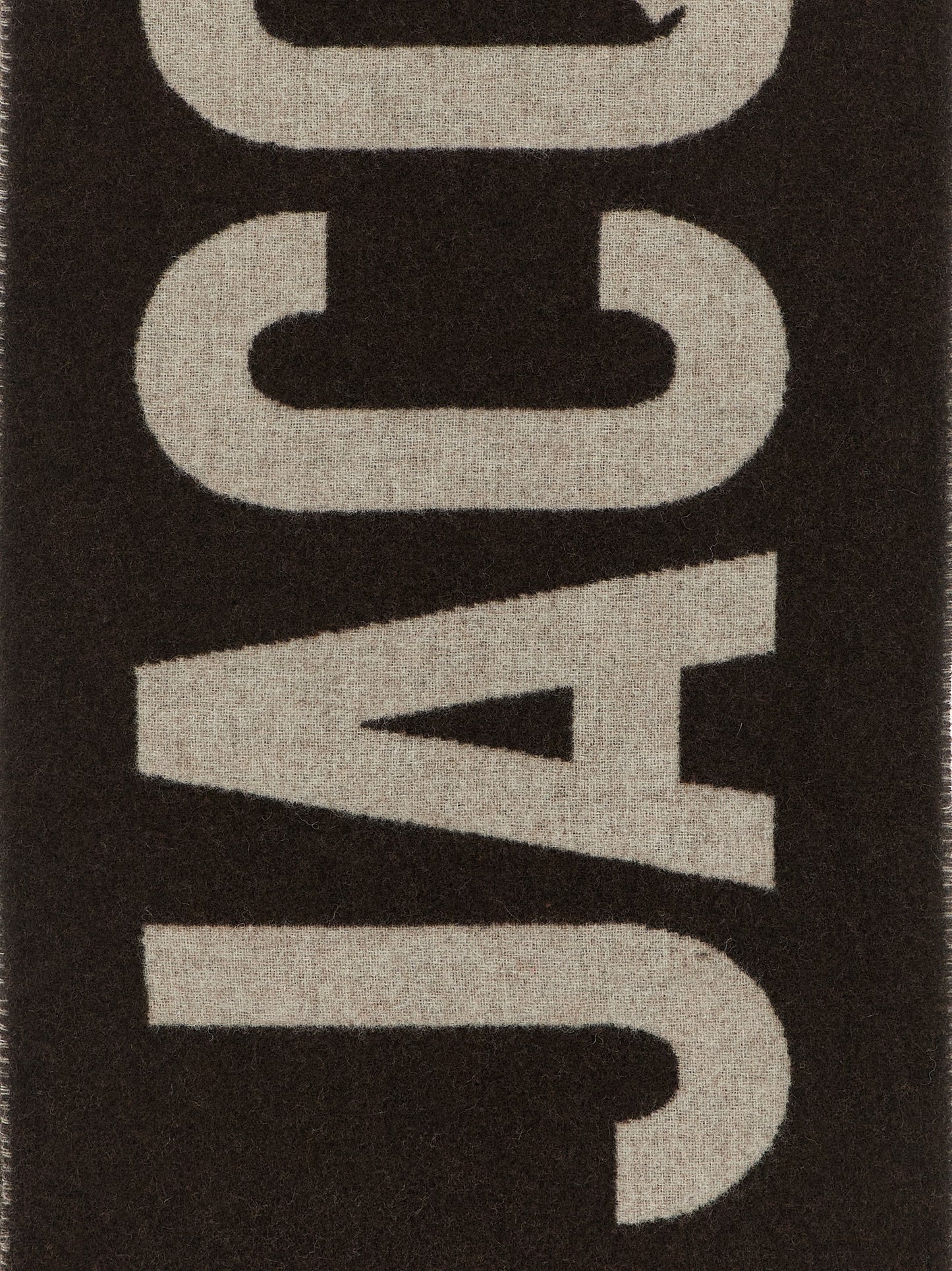 Jacquemus Brown Wool Foulard