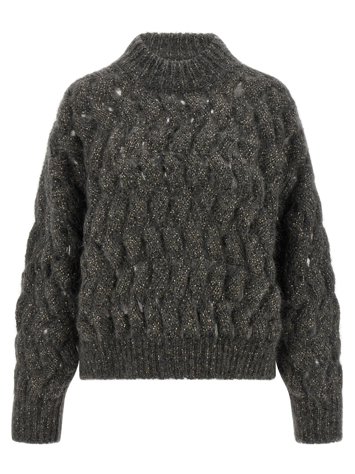 Brunello Cucinelli Gray Wool Cardigan