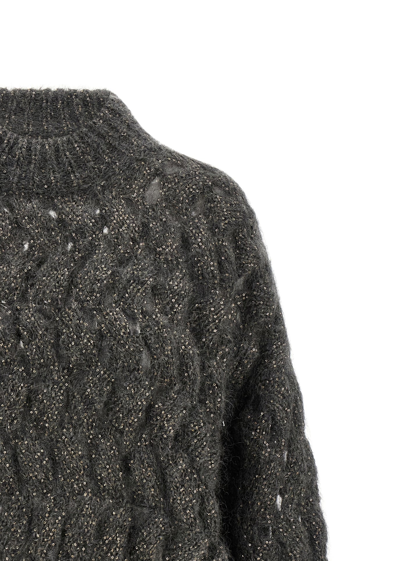 Brunello Cucinelli Gray Wool Cardigan