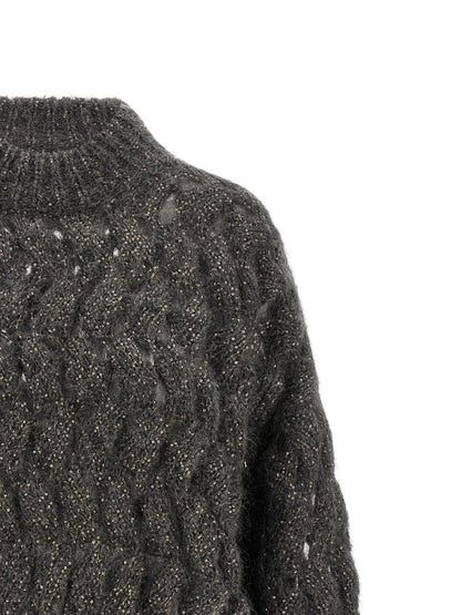 Brunello Cucinelli Gray Wool Cardigan