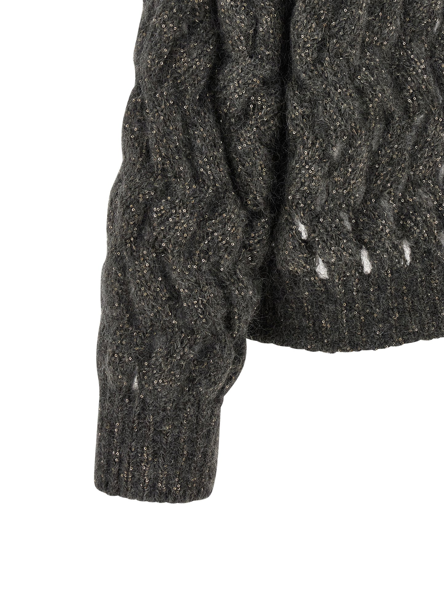 Brunello Cucinelli Gray Wool Cardigan