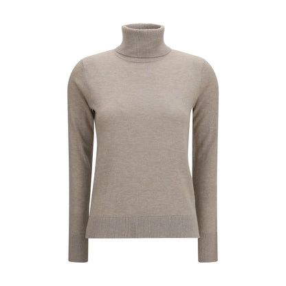 'S Max Mara Beige Wool Oves Aries Turtleneck