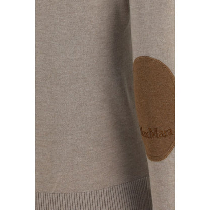 'S Max Mara Beige Wool Oves Aries Turtleneck