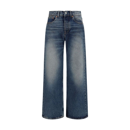 Our Legacy Blue Cotton Relaxed Fit Jeans