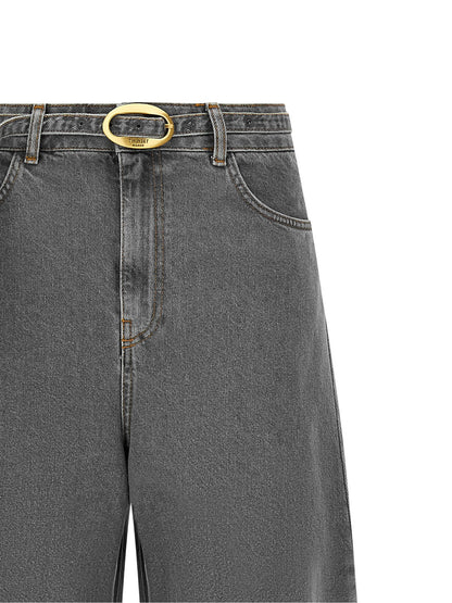Twinset Gray Cotton Jeans Denim
