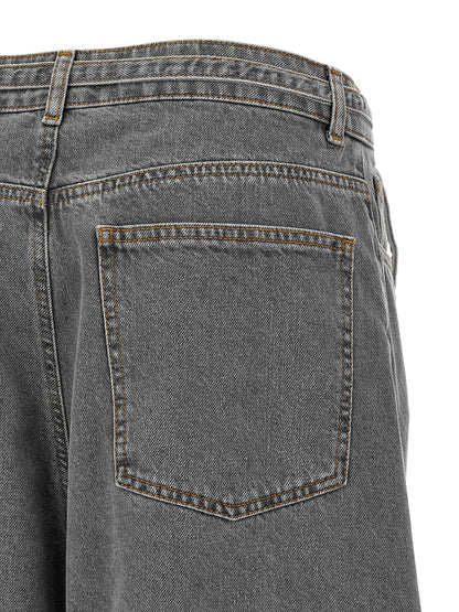 Twinset Gray Cotton Jeans Denim